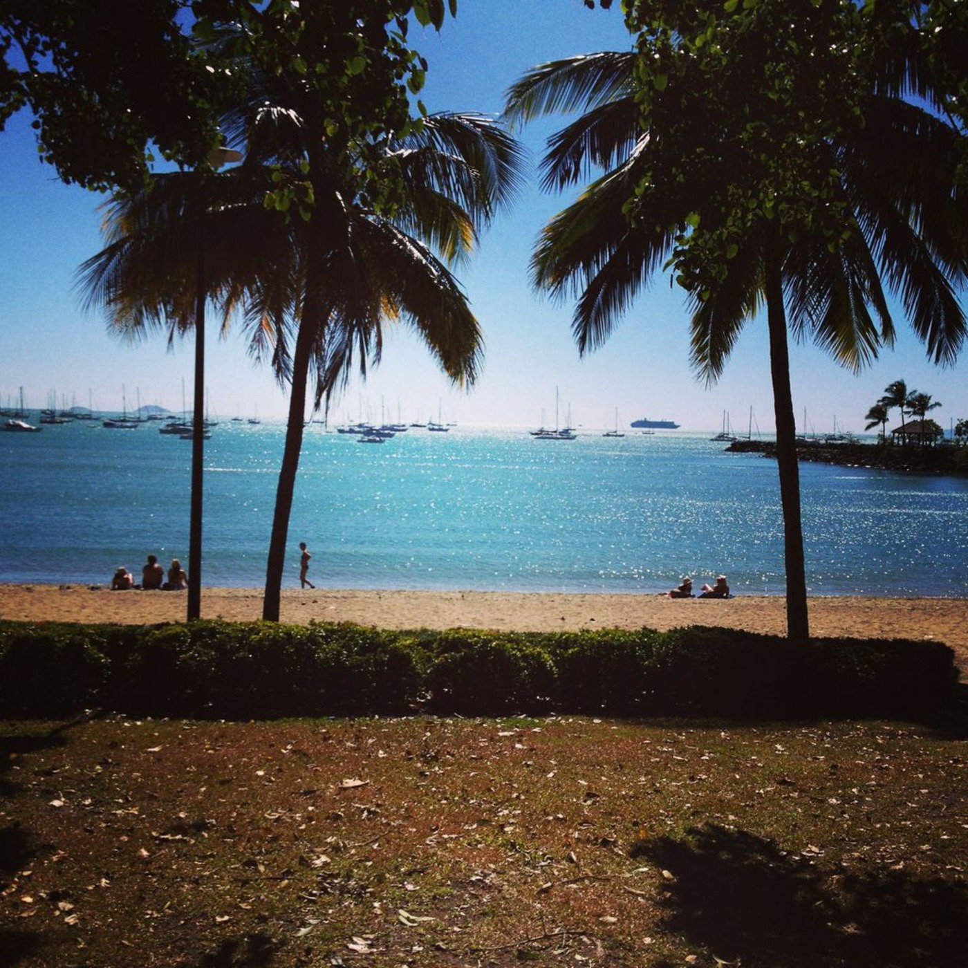 DJ on a tropical beach