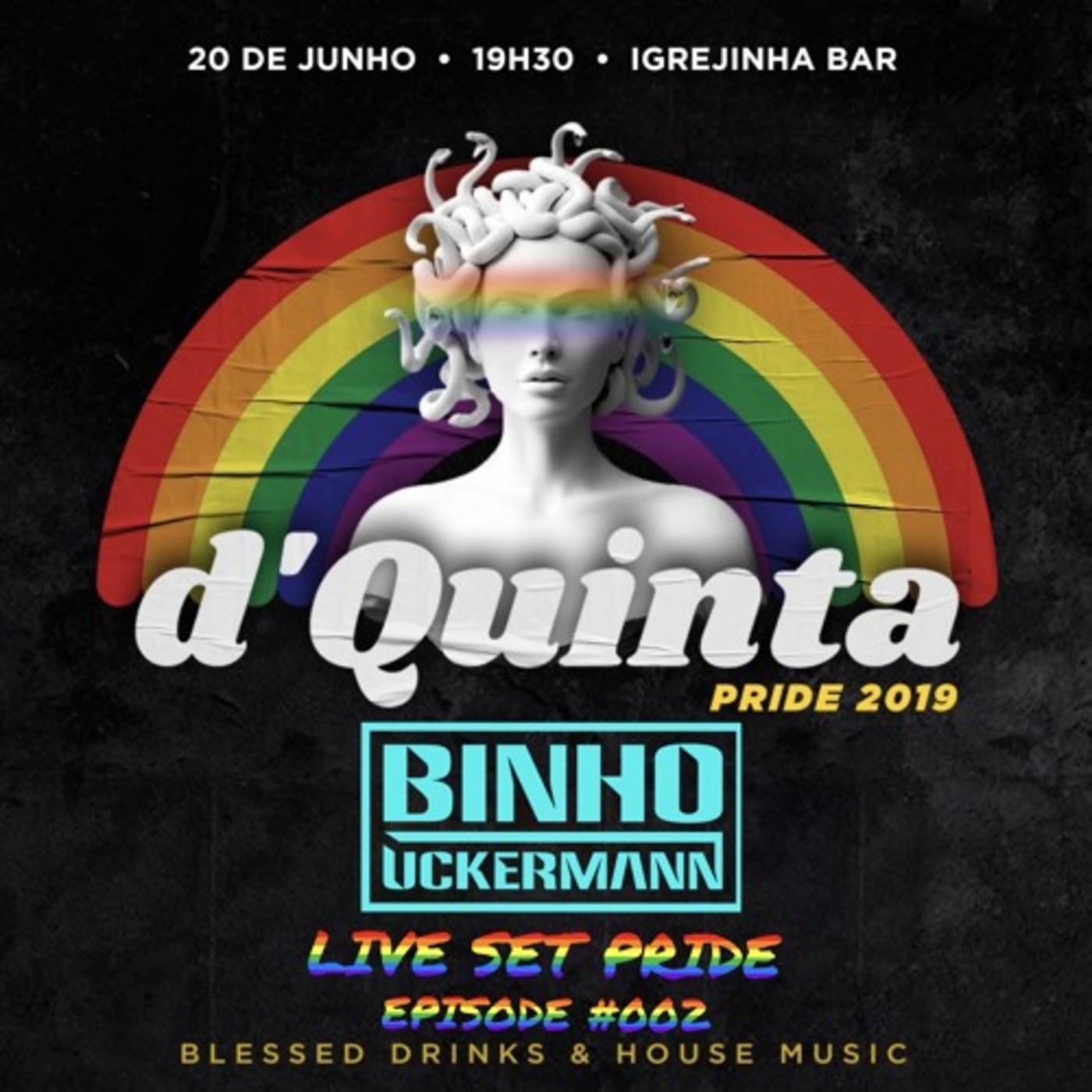 LIVE SET d'Quinta Pride 2019 Episode #002 - Igrejinha Bar São Paulo/Brazil