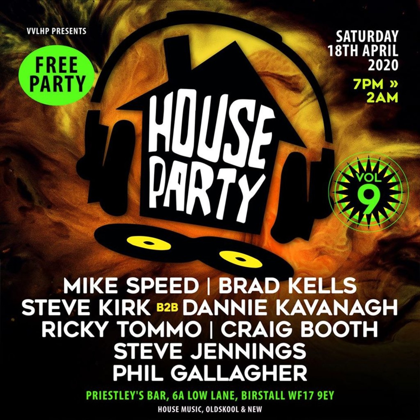 Old Skool House Party Live at VVLHP 18th April '20 - rave / funky / disco / piano / bootleg