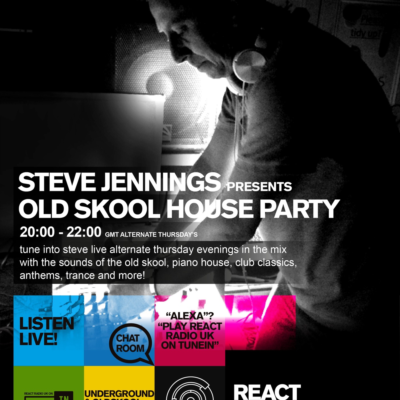 Old Skool House Party #42 9th July '20 - funky / rave / vocal / acid / bootleg / disco