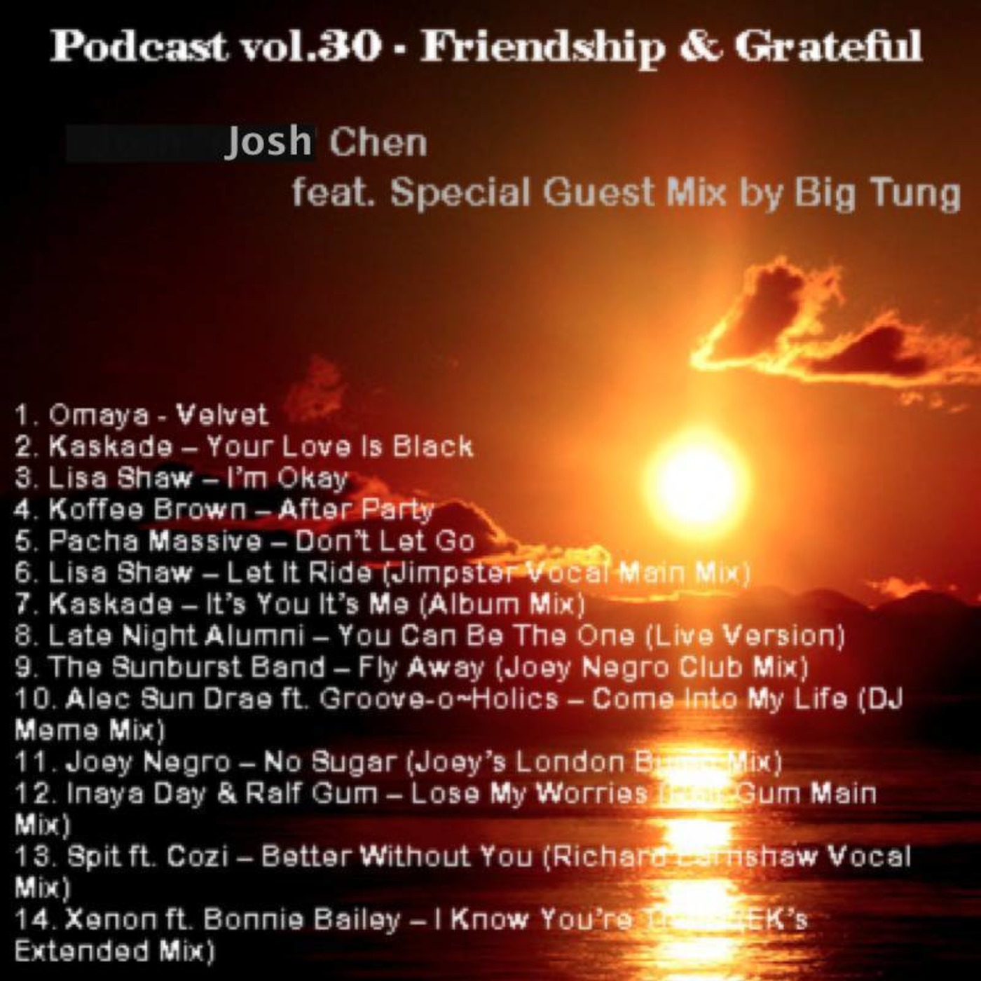 Podcast vol.30 - Friendship & Grateful feat. Special Guest Mix by Big Tung