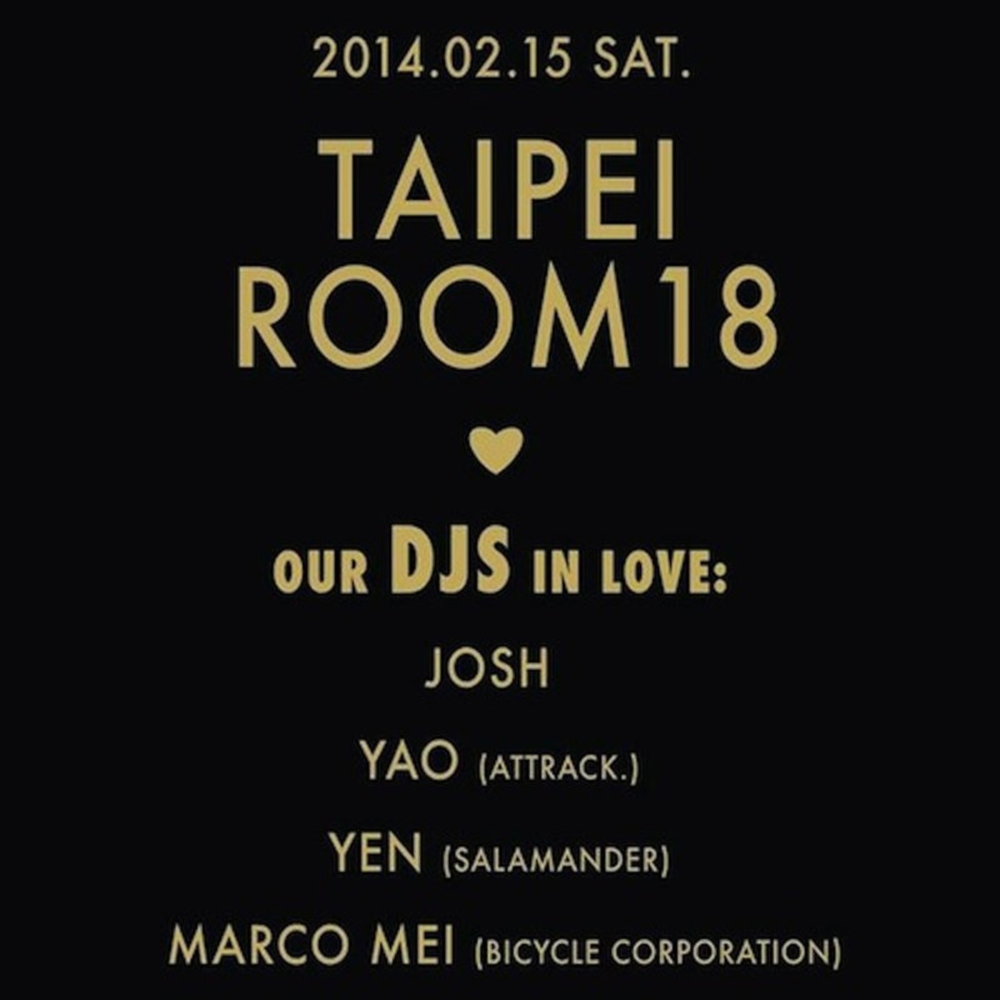 Promo #3_ Promo set_Bicycle Corporation Presents - Ciao Lovers @ ROOM18
