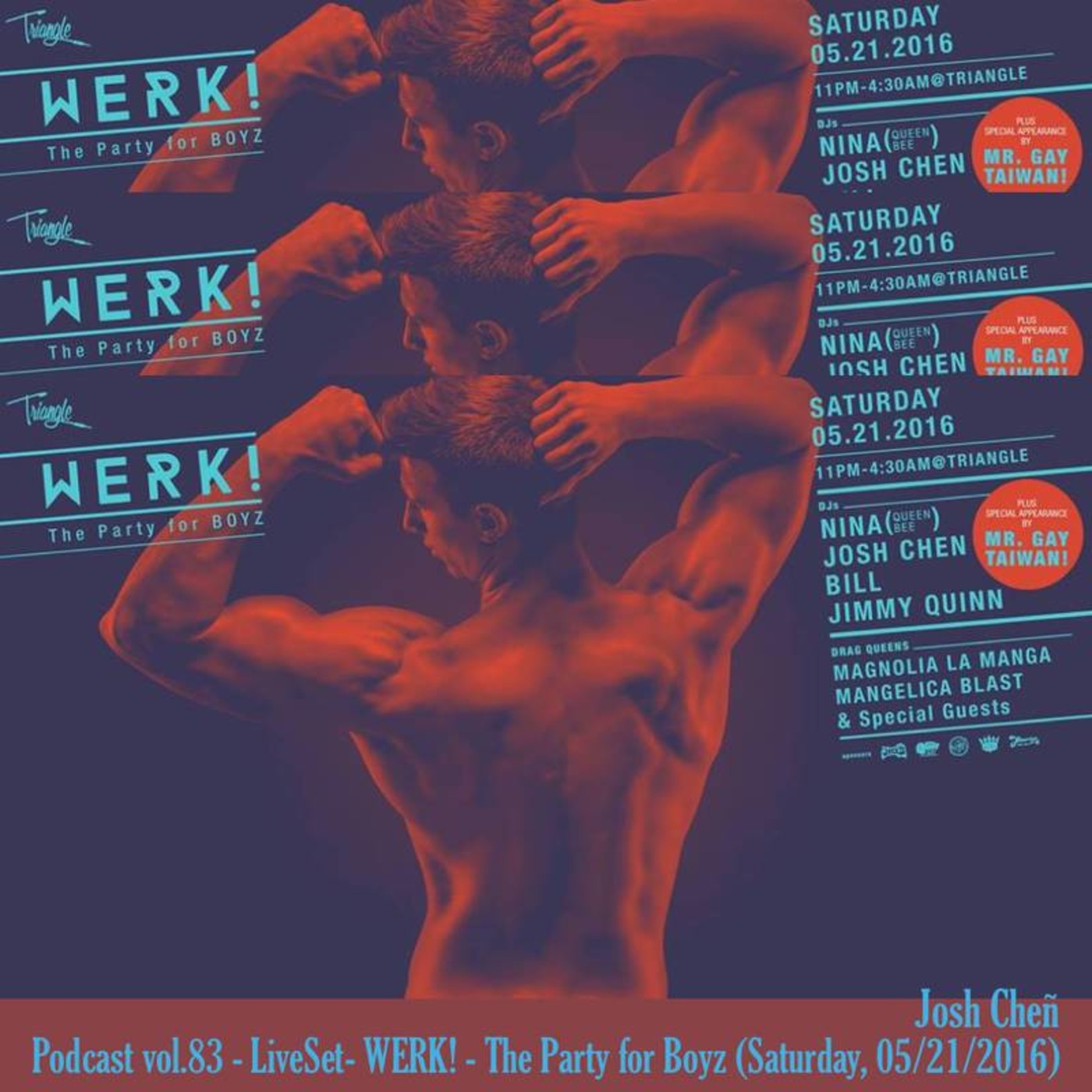 Podcast vol.83 - LiveSet- WERK! - The Party For Boyz (Saturday, 05 21 2016)